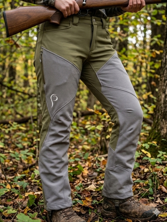 Prois Pants - Prois Women's Pradlann Field Hunting Pants - Olive/Grey - Size XL (Estimated)